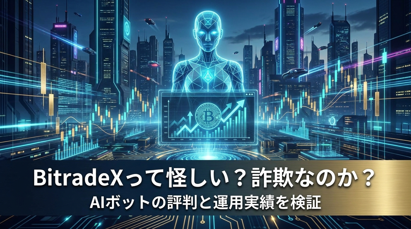 BitradeXって怪しい？詐欺なのか？AIボットの評判と運用実績を検証