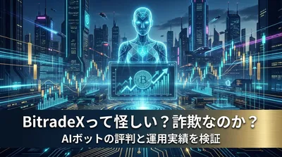 BitradeXって怪しい？詐欺なのか？AIボットの運用実績を検証