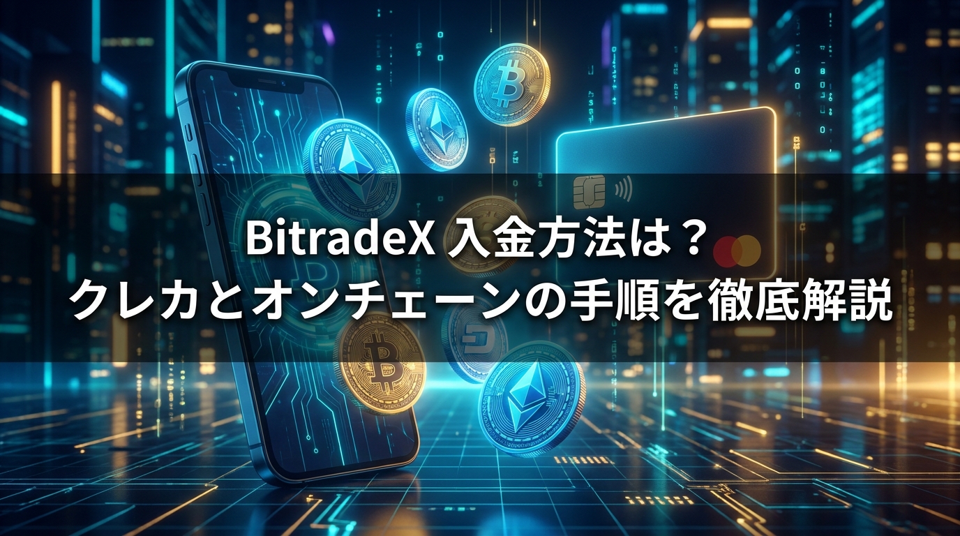 BitradeX 入金方法は？クレカとオンチェーンの手順を徹底解説