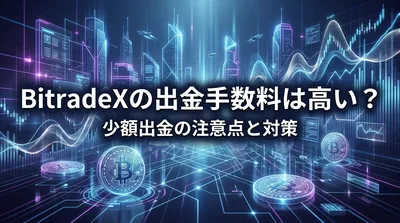 BitradeXの出金手数料は高い？少額出金の注意点と対策